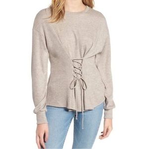 Wayf (Nordstrom) Tan Corset Style Top - Size S